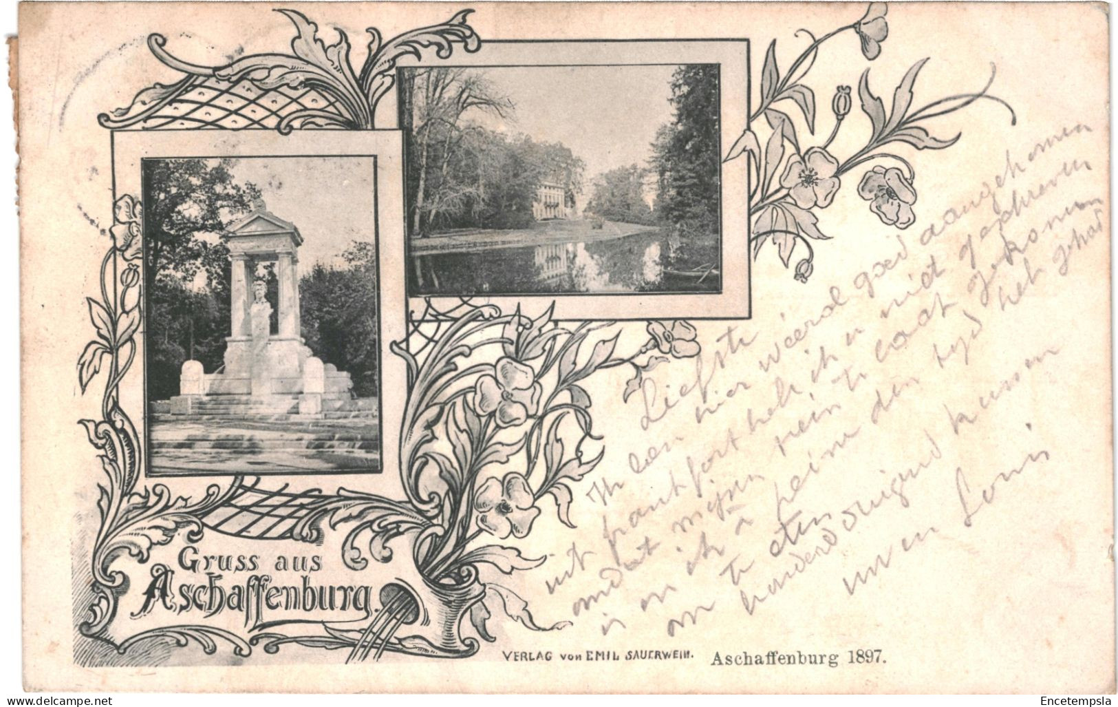 CPA Carte postale Germany  Aschaffenburg, Gruss aus  Aschaffenburg,1898 VM74537ok
