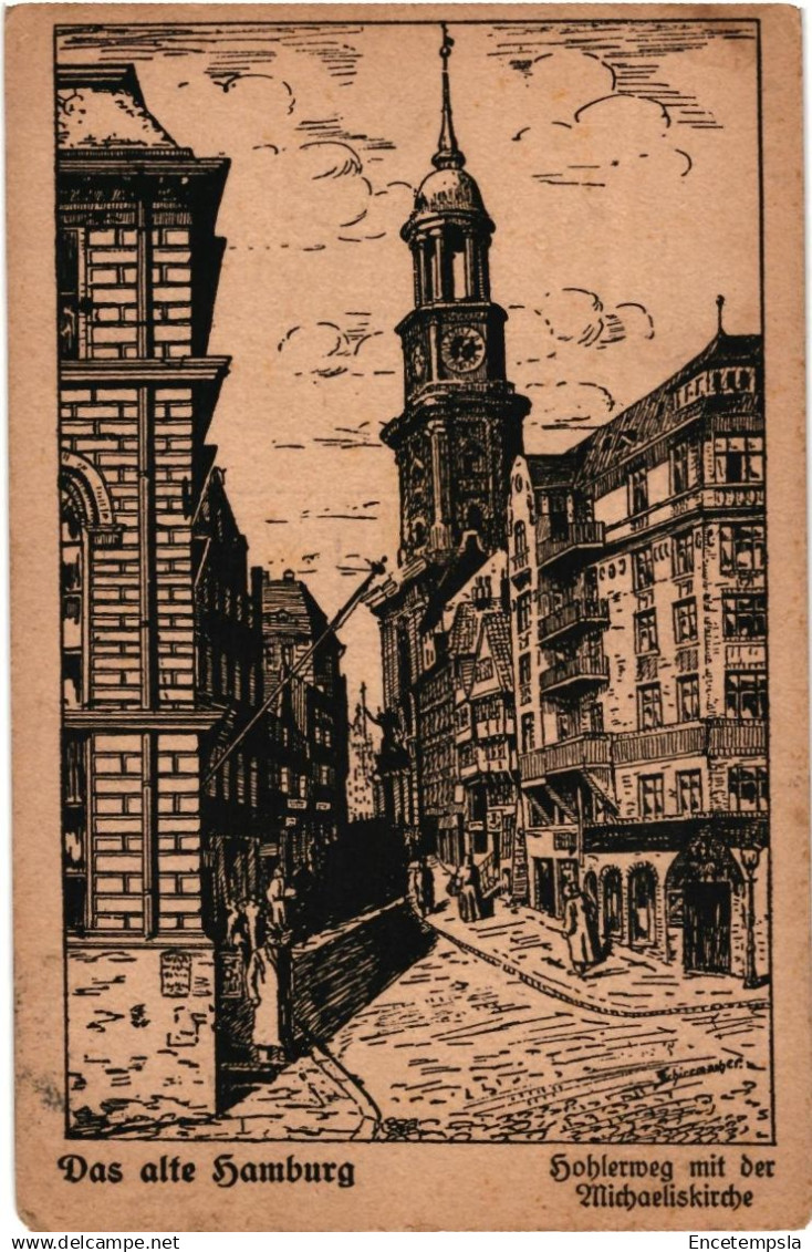 CPA  Carte Postale Germany  Hambourg Michaeliskirche 1921VM95245