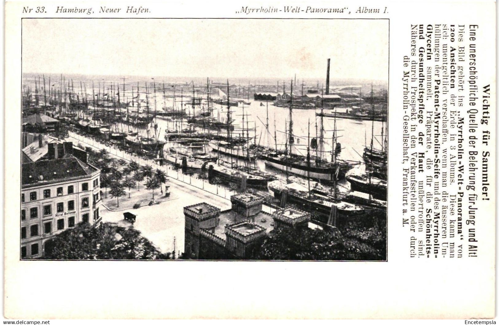 CPA  Carte postale  Germany Hambourg Neuer Hafen  début 1900 VM9597