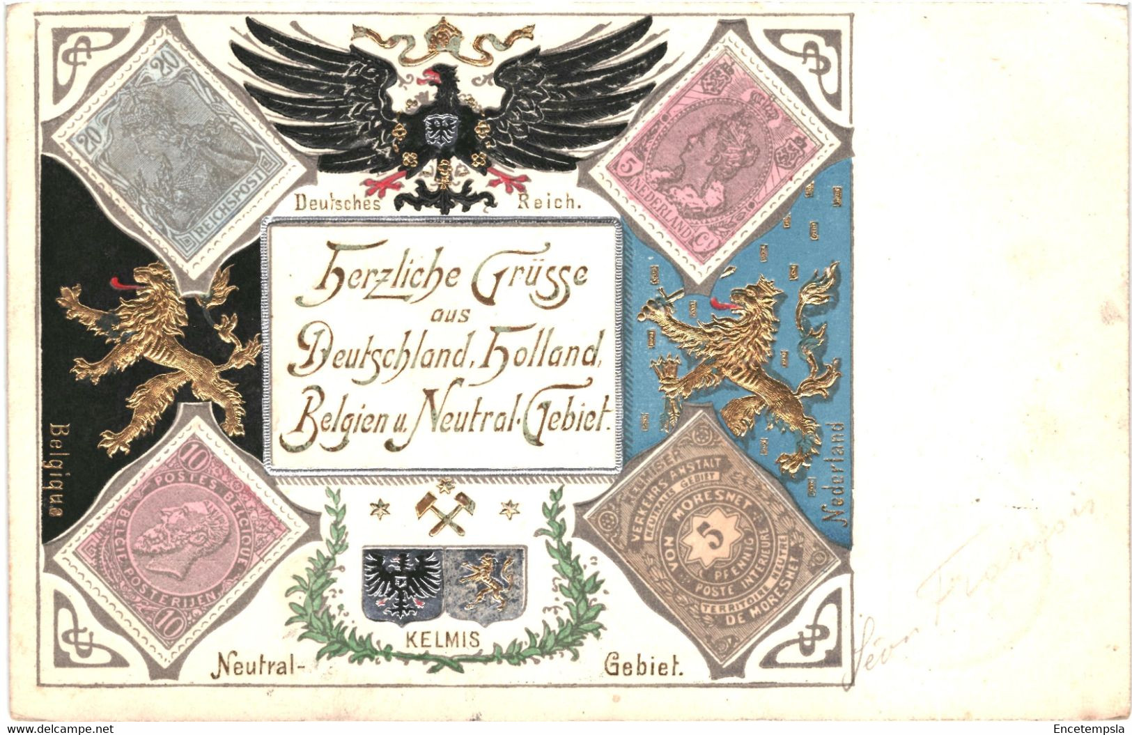 CPA Carte Postale Germany Herliche Grüsse aus Deutchland Holland Belgian u.Neutral Gebiet 1902 VM57760ok