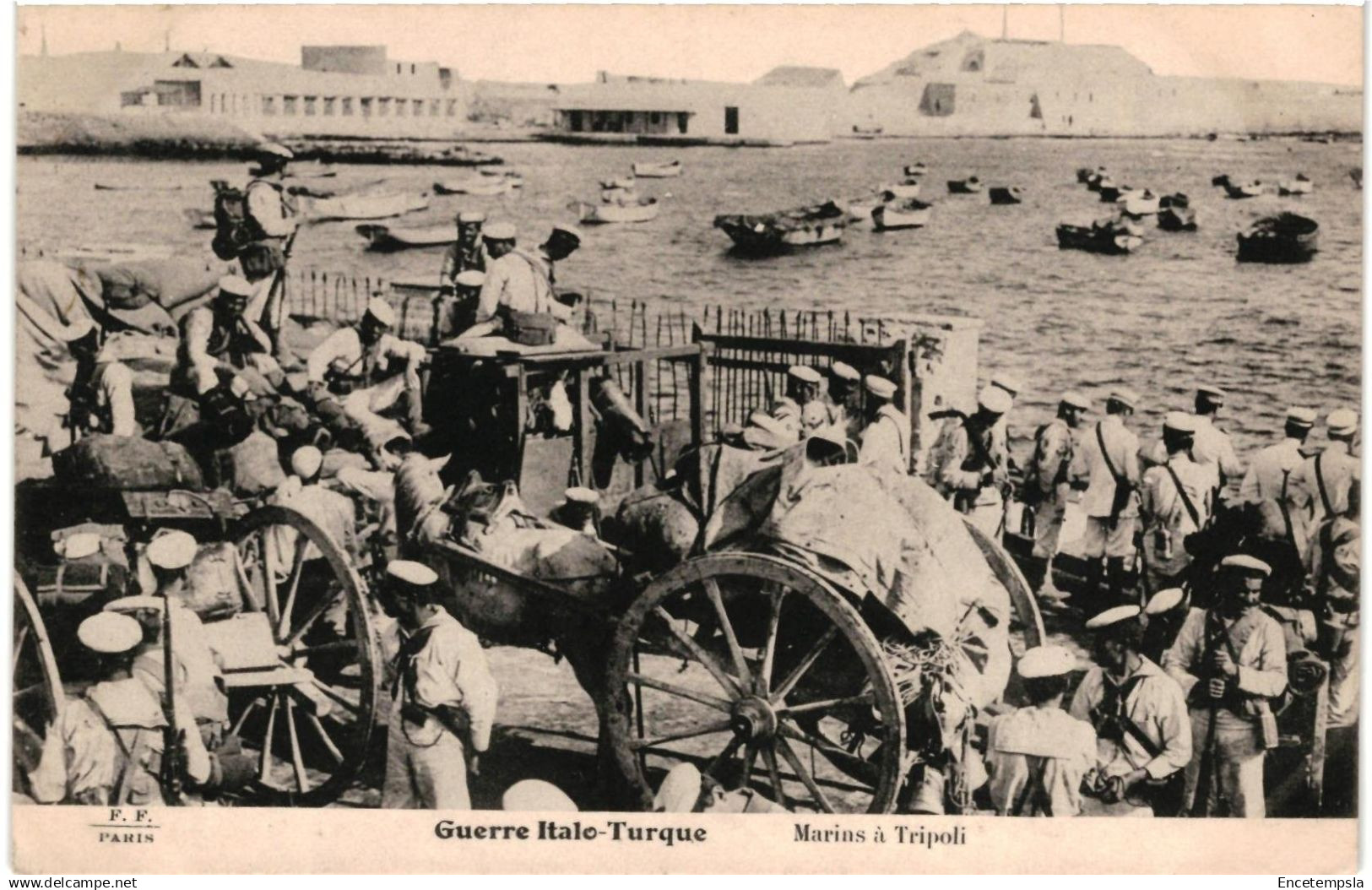 CPA Carte postale Libye Tripoli Guerre Italo Turque Marins à Tripoli  VM95557ok