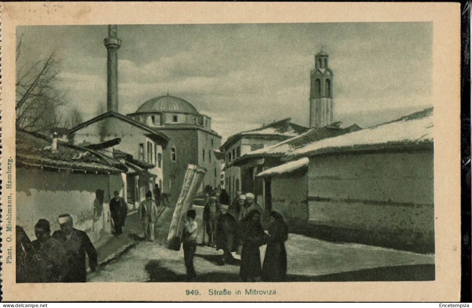 CPA  Carte Postale multi couches de feuilles  Kosovo Mitroviza  Strasse VM105806ok