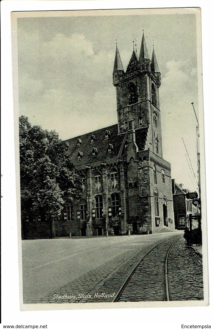 CPA - Carte Postale-Pays Bas Sluis- Stadhuis--1938- VM3189