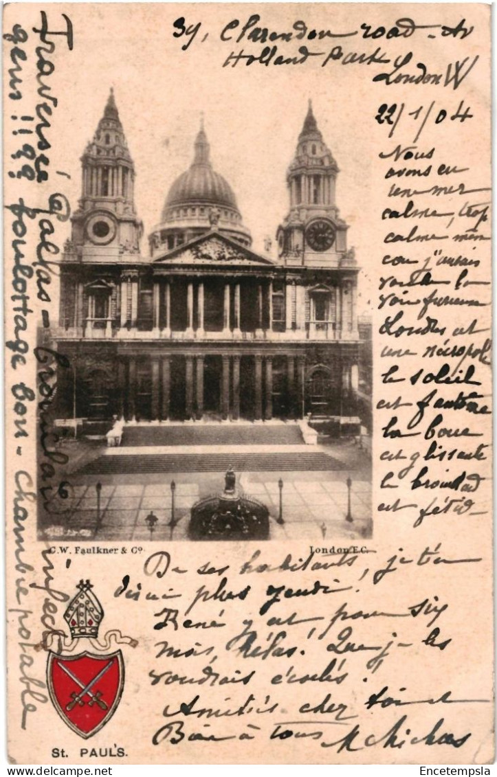 CPA  Carte Postale Royaume Uni London St. Paul's Cathedral  1904VM106448