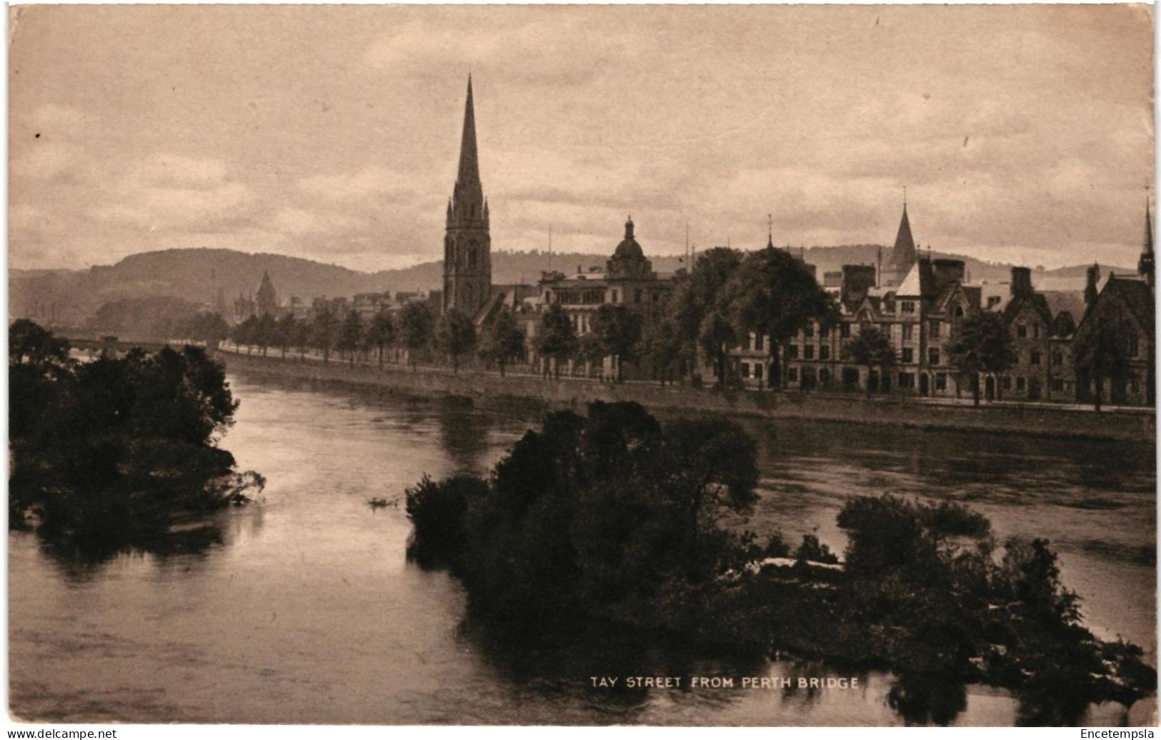 CPA Carte Postale Royaume Uni Perth  Tay street from Perth Bridge   VM97721