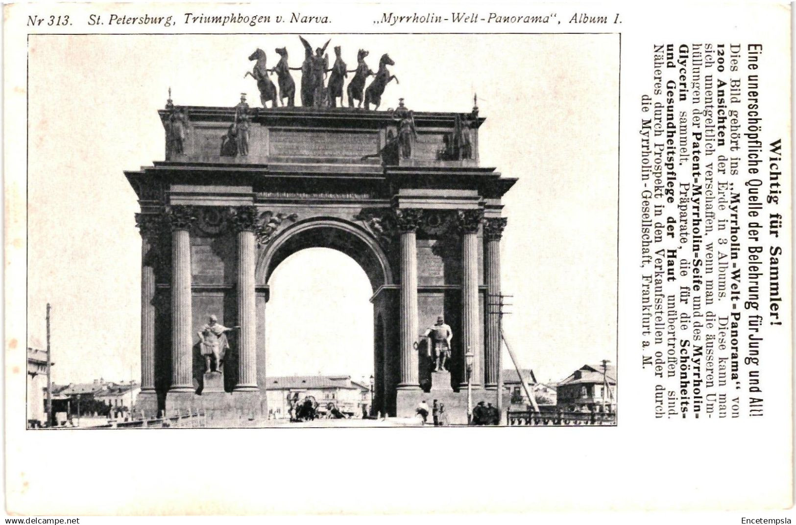 CPA Carte Postale Russie Saint Petersburg Triumphbogen v. Narva début 1900 VM95213