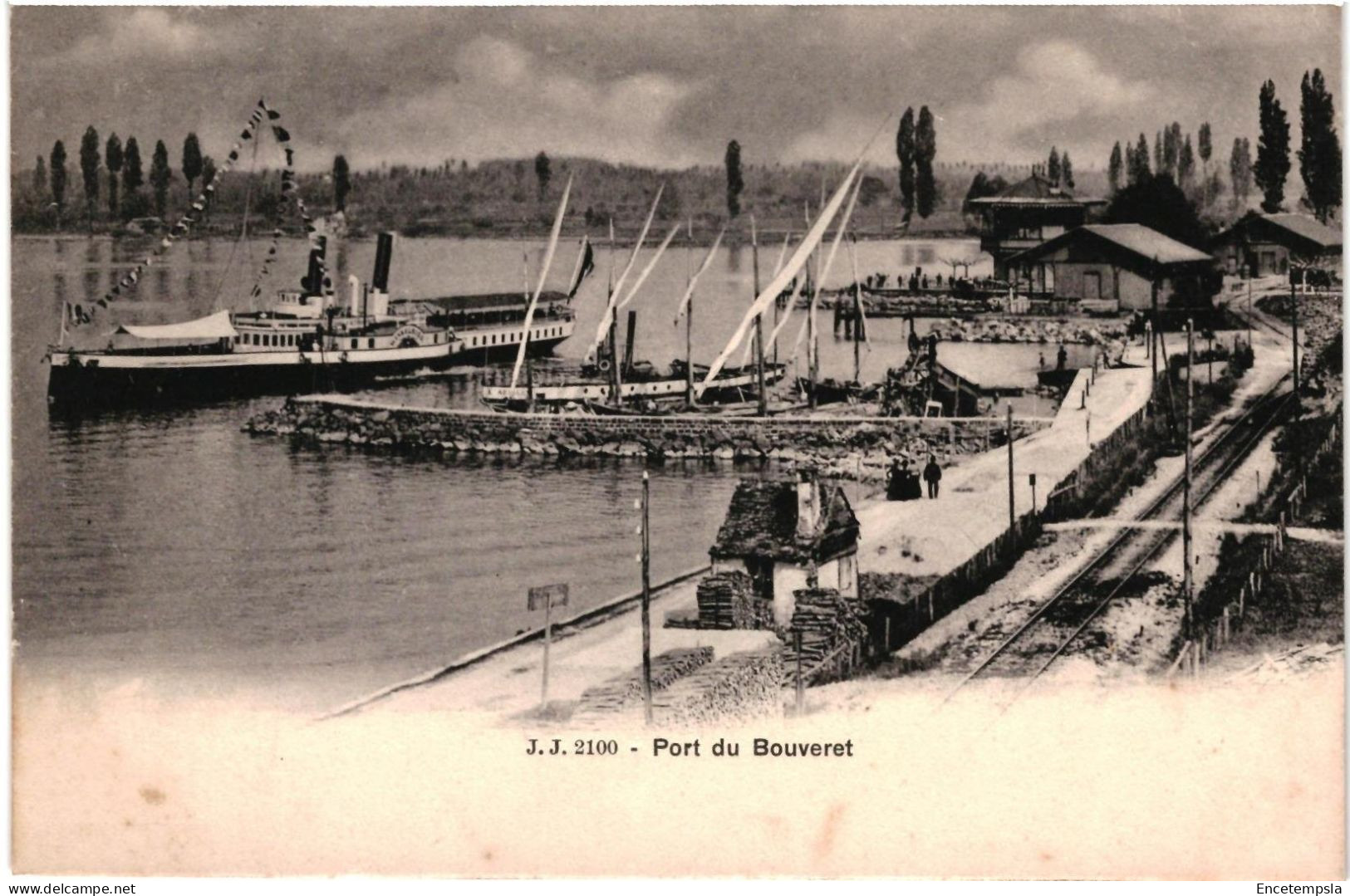 CPA Carte Postale Suisse Bouveret Le Port de Bouveret   début 1900  VM100849