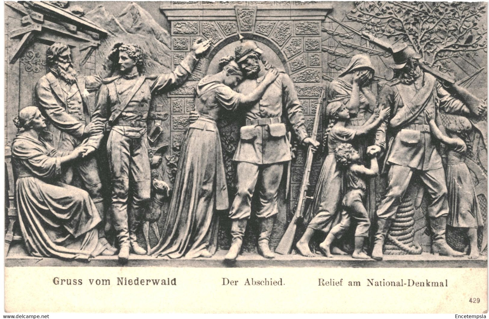 CPA Carte postale Suisse Niederwald  Relief am National Denkmal début 1900 VM74538