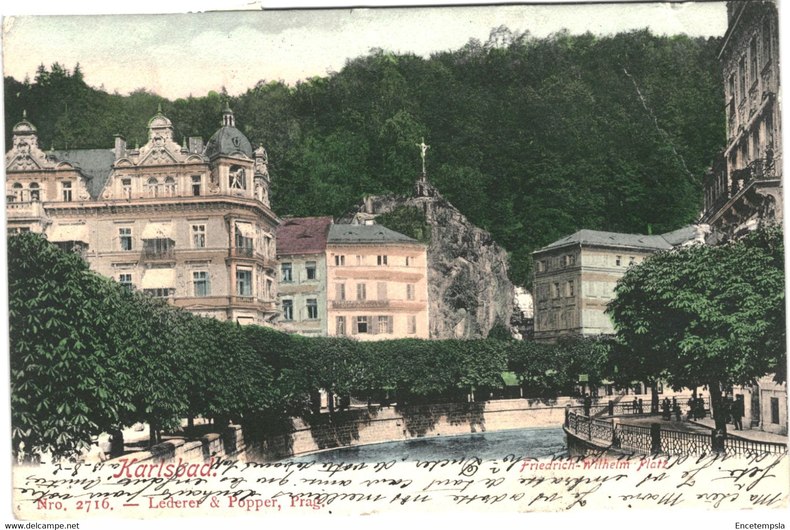 CPA-Carte Postale Tchéquie Karlsbad Karlovy Vary  Friedrich Wilhelm Platz  VM55496ok