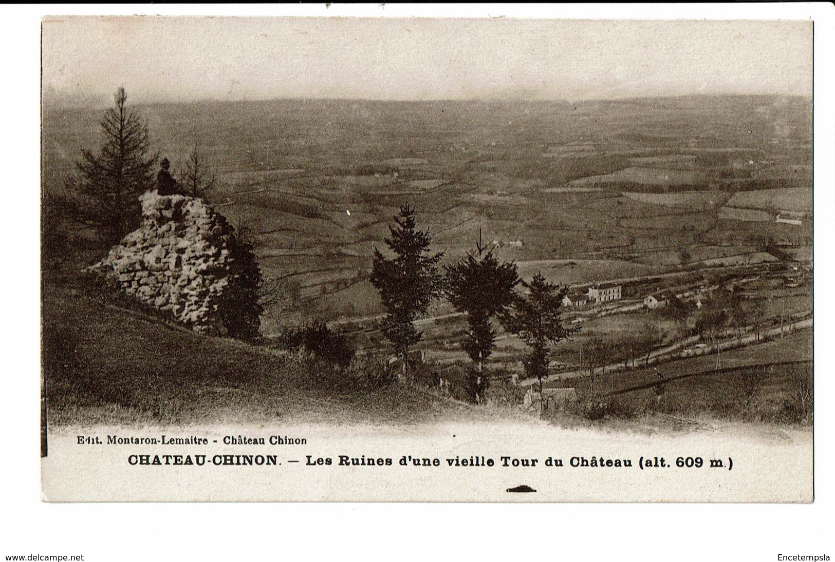 CPA - Cartes postales -FRANCE-Chateau Chinon - Ruine d'une vieille tour du Château S4432