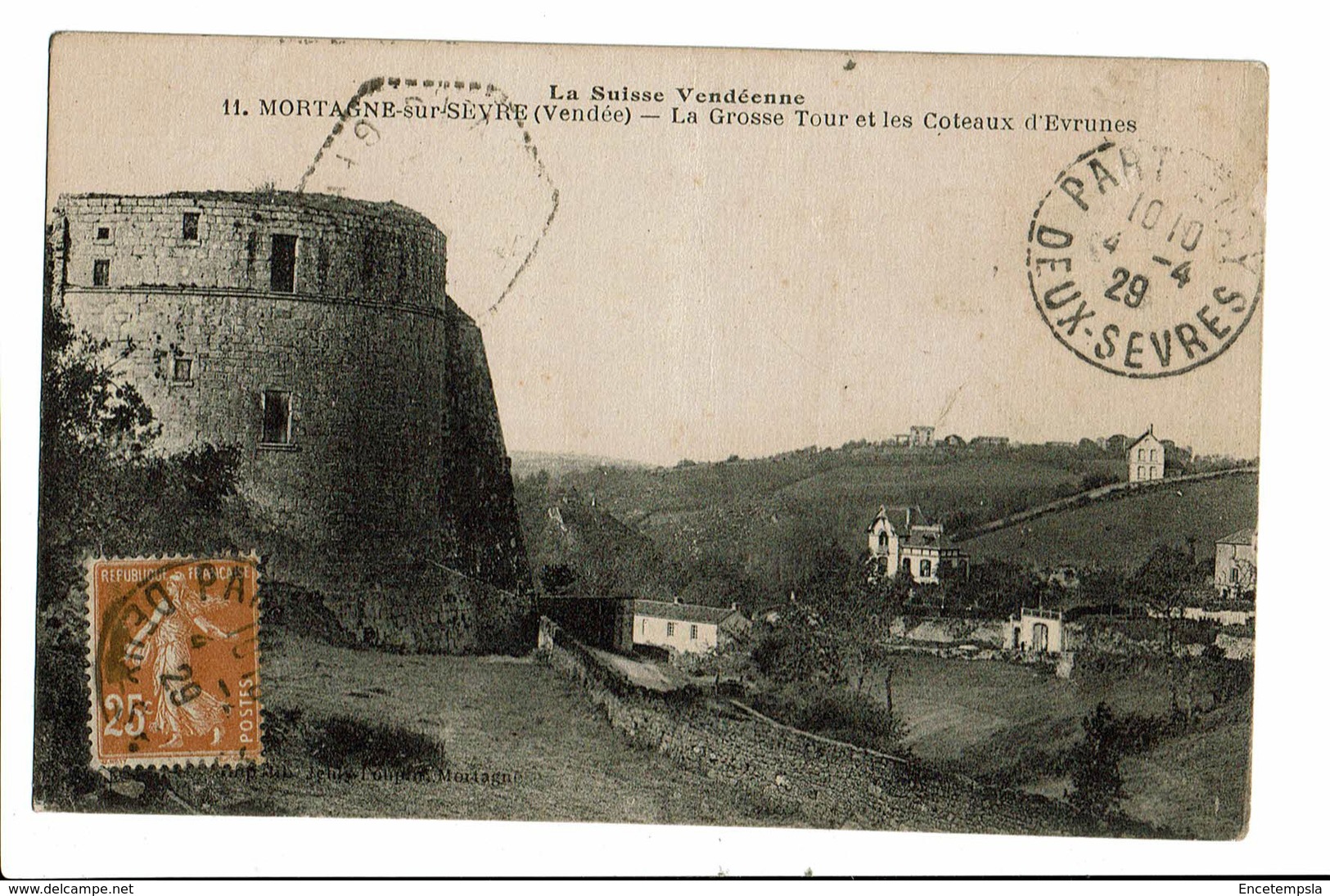 CPA - Cartes postales -FRANCE - Mortagne sur Sevre - Grosse Tour d'Evrunes -1929-S4608