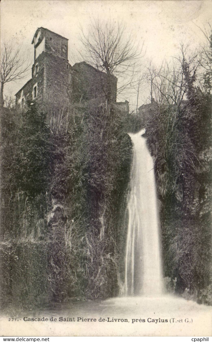 CPA Cascade de Saint Pierre de Livron pres Caylus