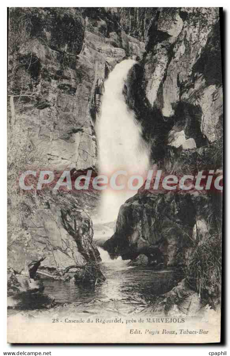 CPA Cascade Du Régourdel Pres De Marvejols