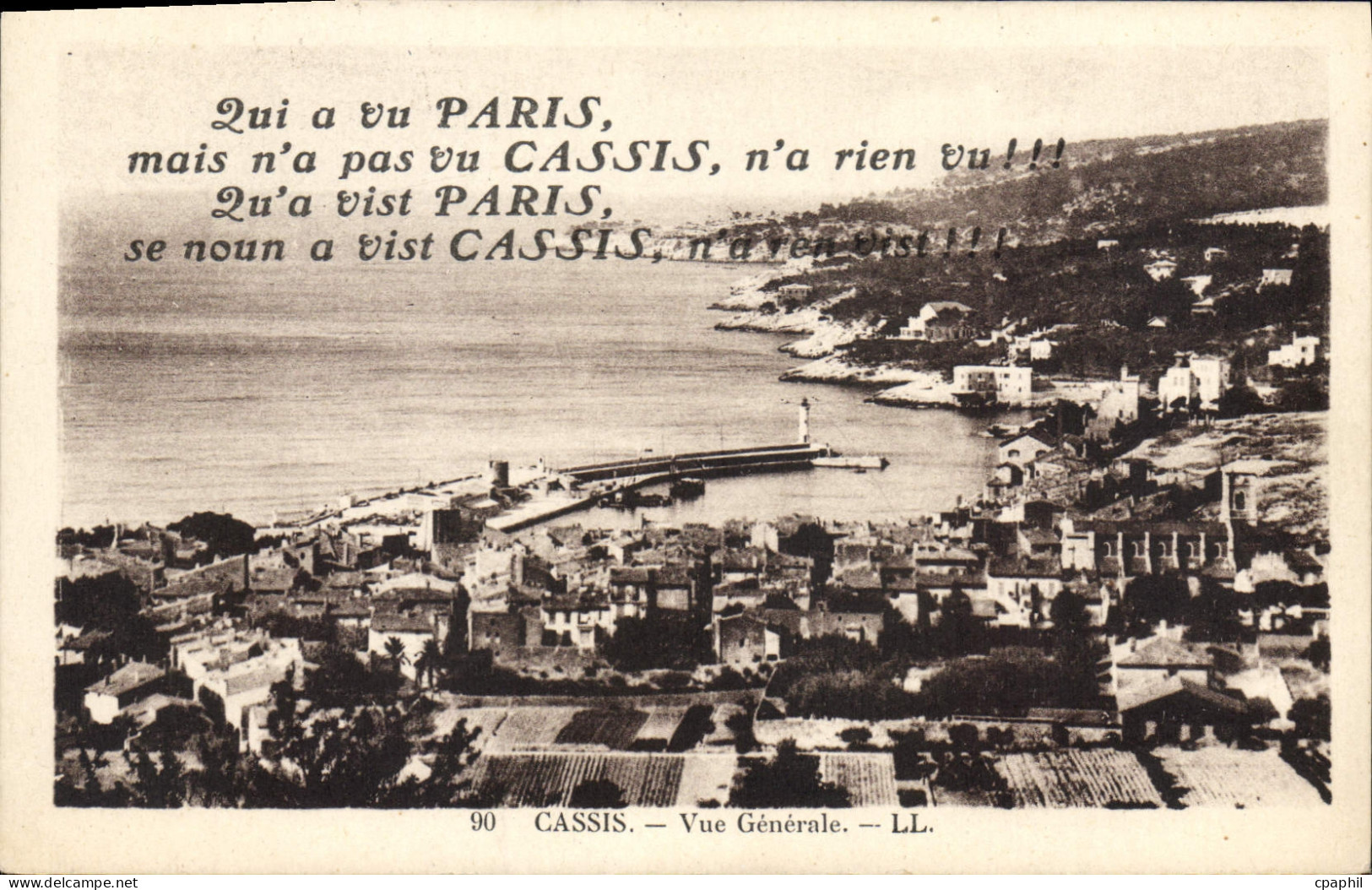CPA Cassis Vue Generale