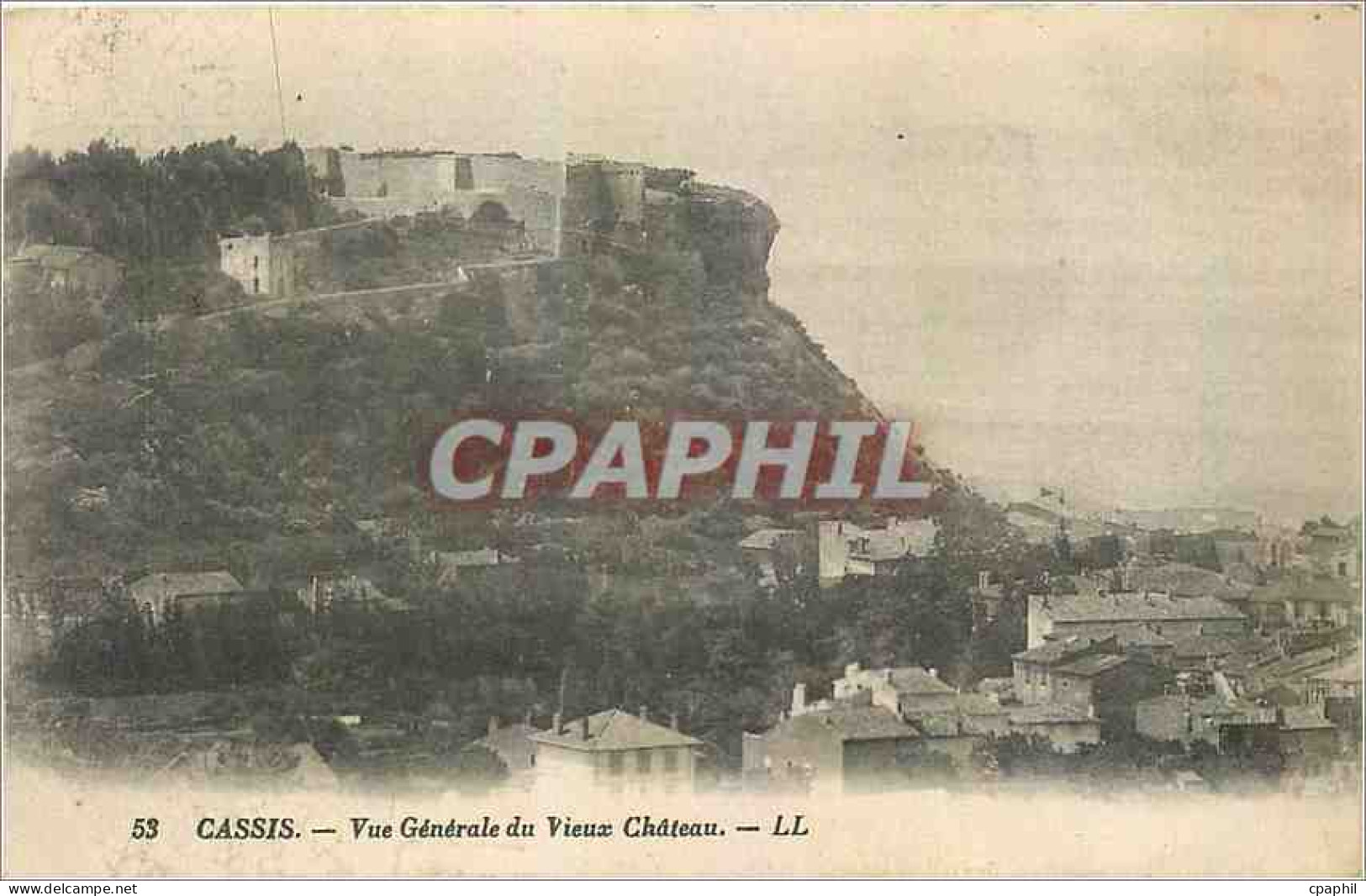 CPA Cassis Vue Generale du Vieux Chateau