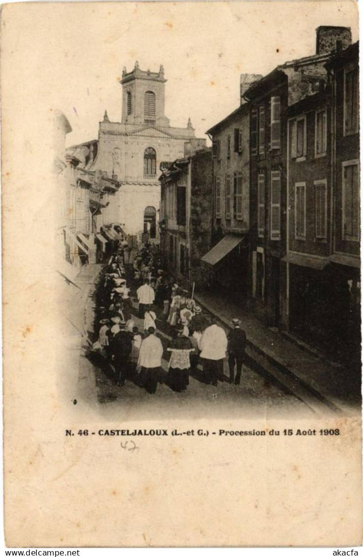 CPA CASTELJALOUX - Procession (210648)