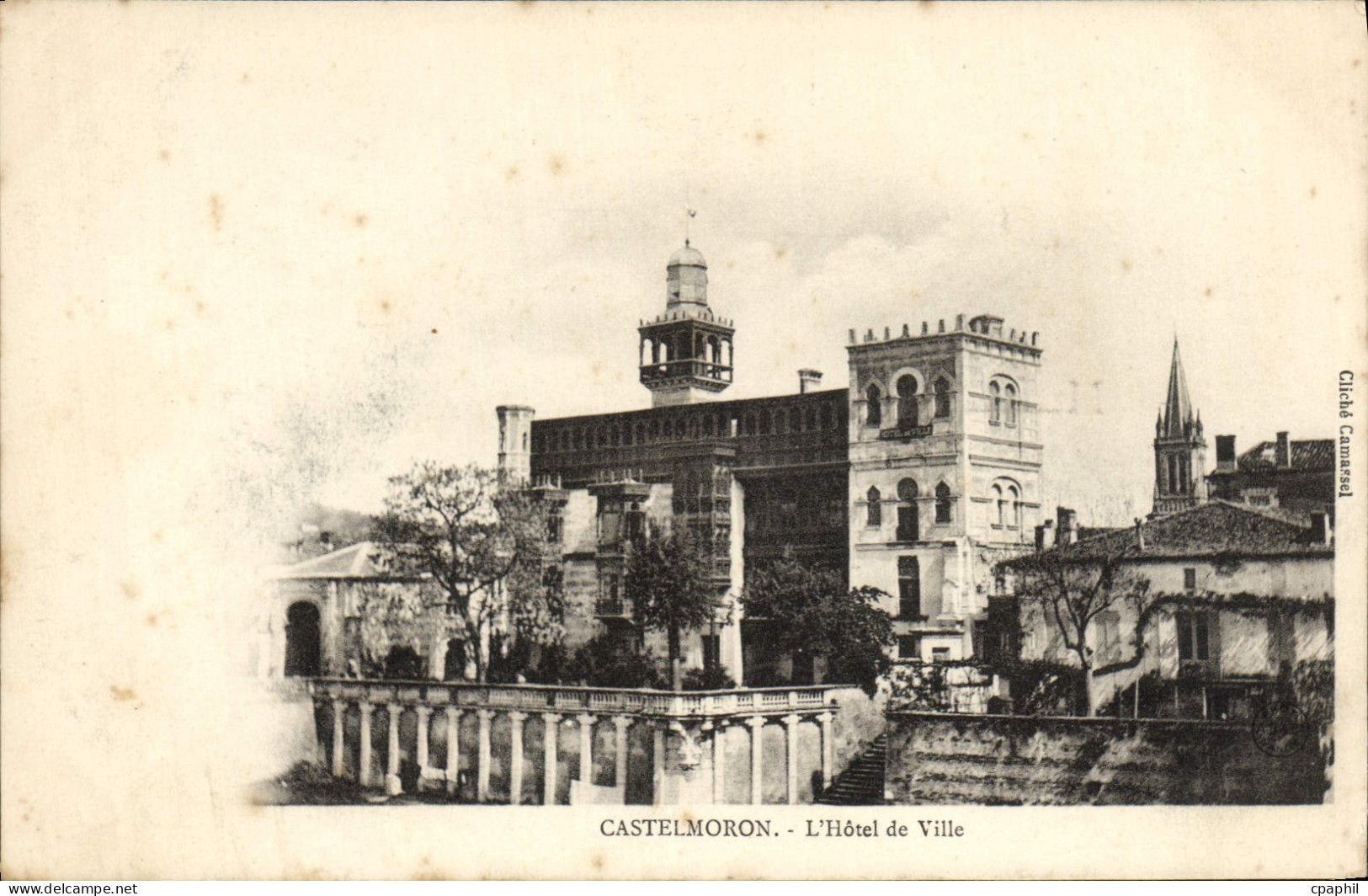 CPA Castelmoron L'hotel de ville