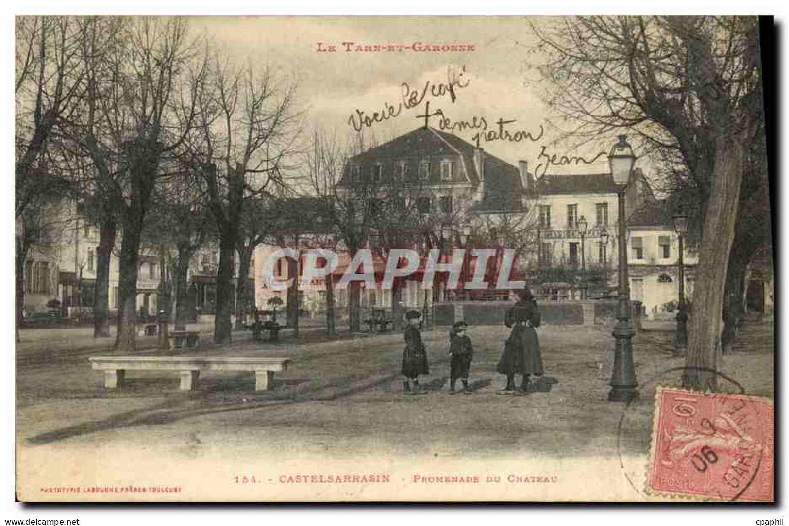 CPA Castelsarrasin Promenade du chateau