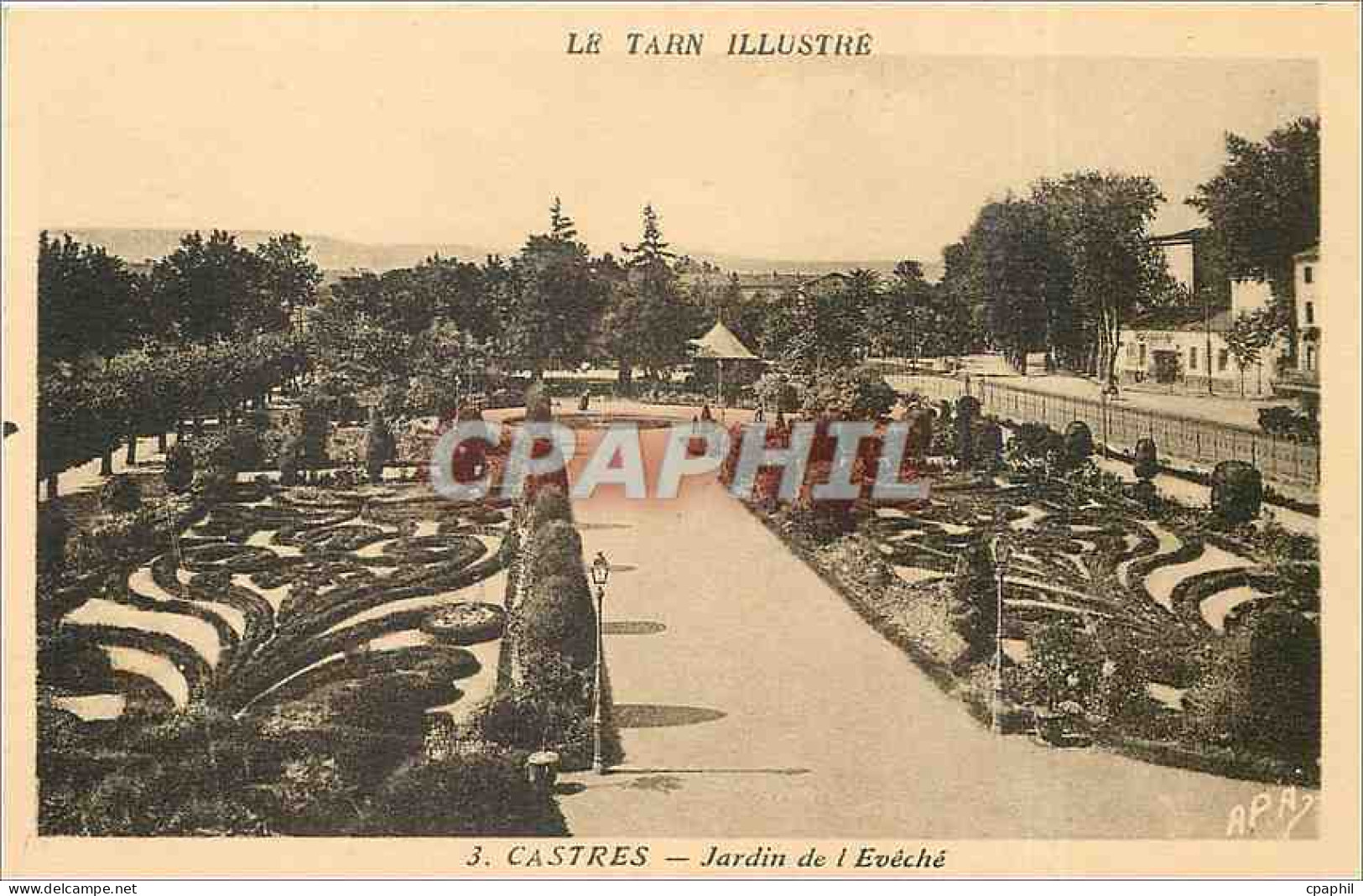 CPA CASTRES - Jardin de l'Evéché