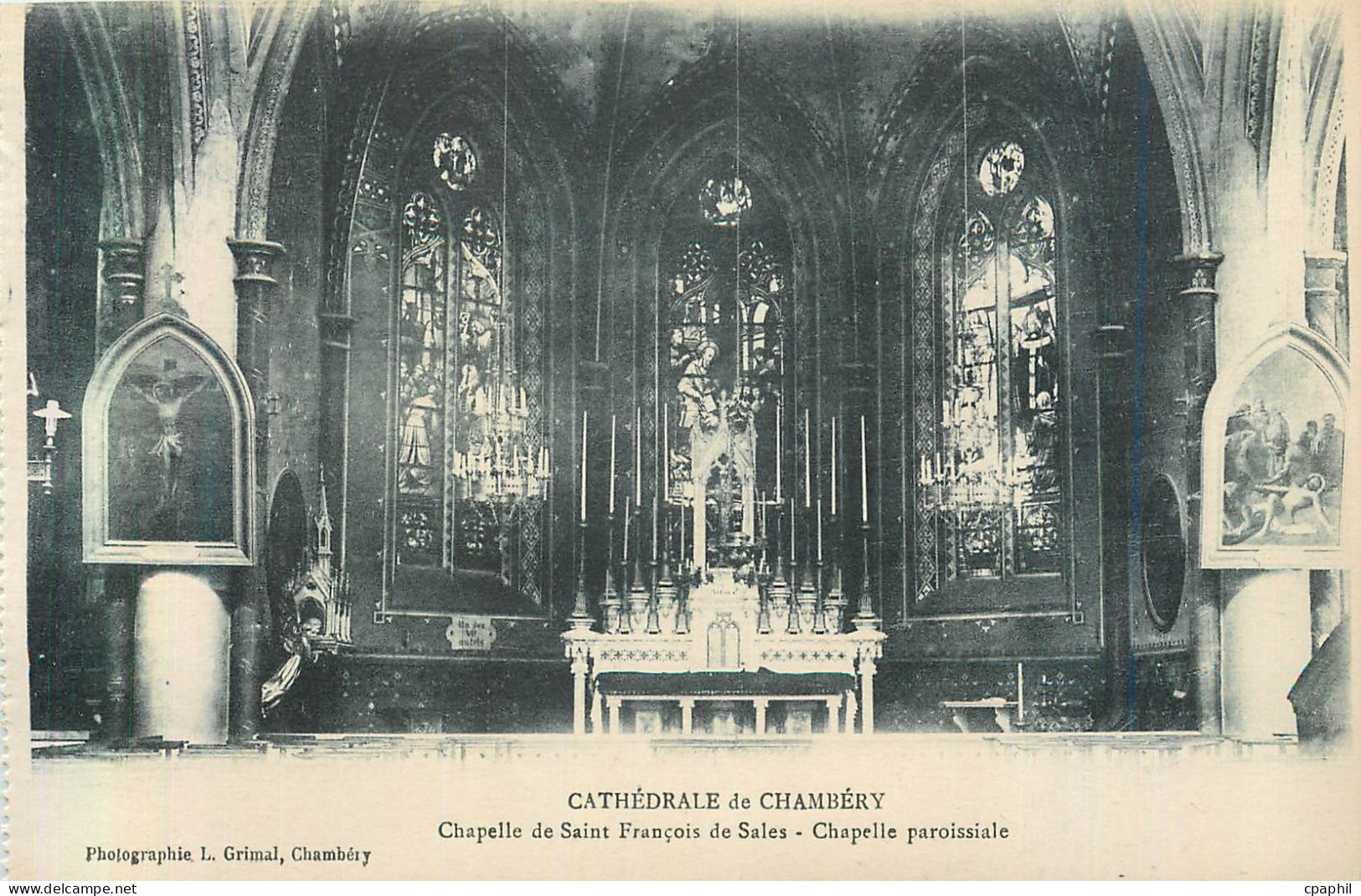 CPA Cathedrale de Chambery Chapelle de Saint Francois de Sales Chapelle Paroissiale