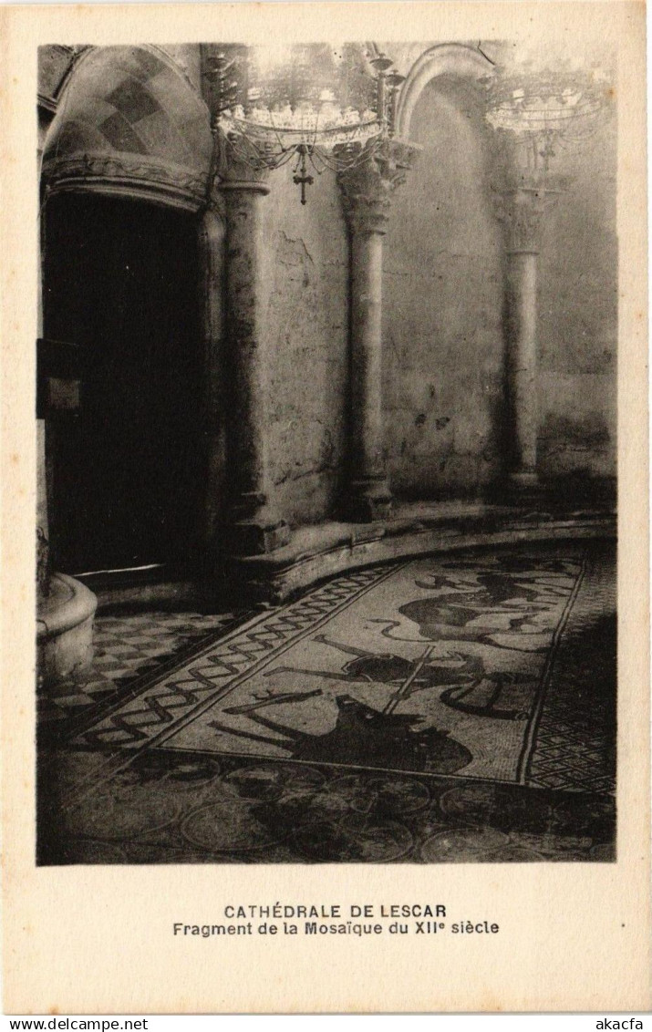 CPA Cathedrale de LESCAR - Fragment de la Mosaique du XII siecle (163052)