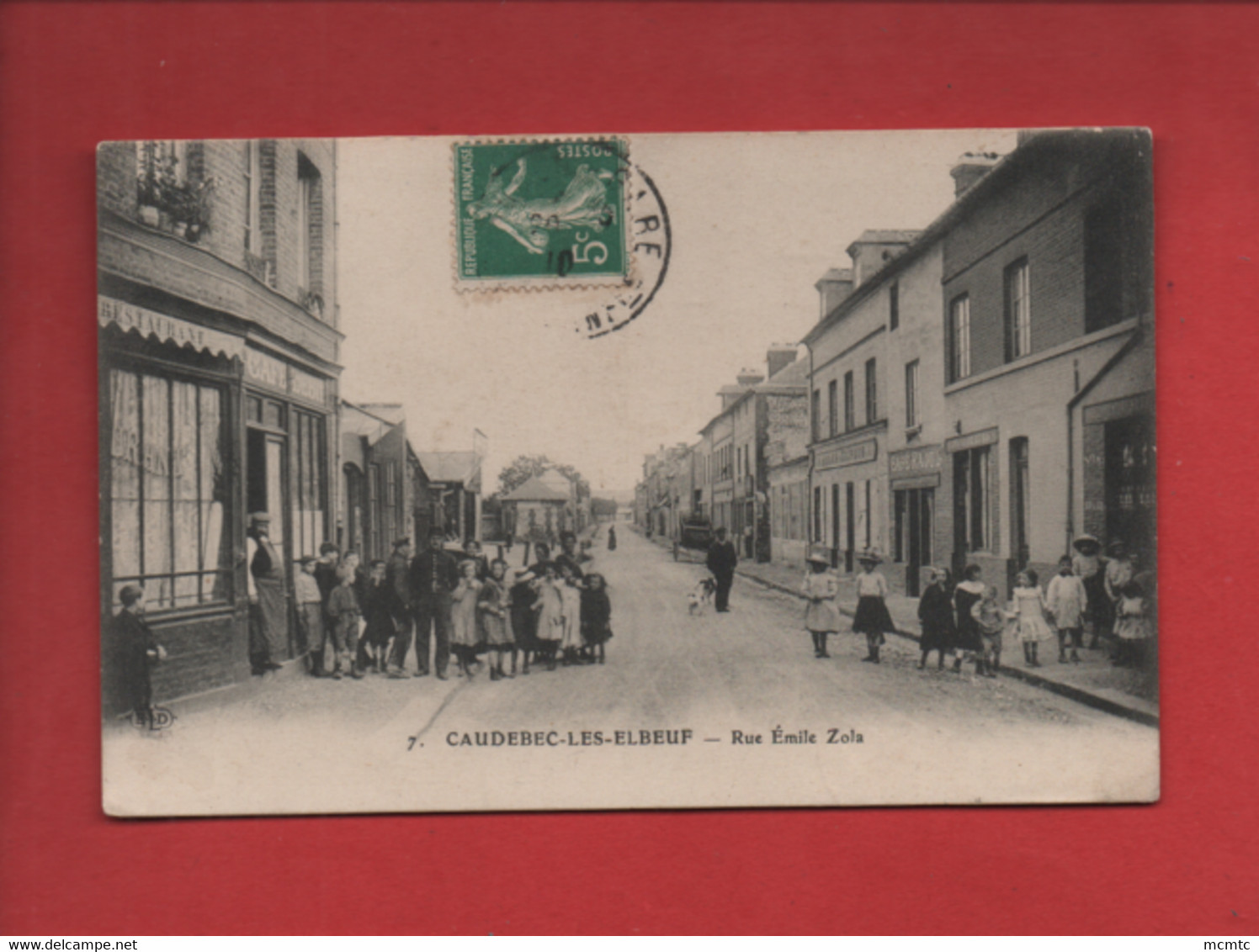 CPA -  Caudebec-lès-Elbeuf - Rue Emile Zola