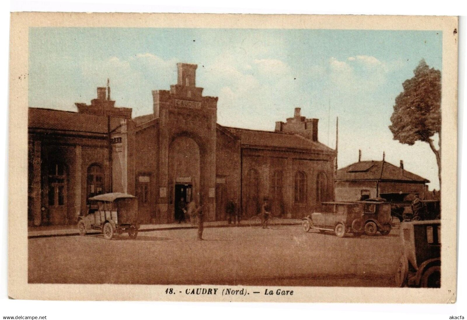 CPA CAUDRY - La gare (190638)