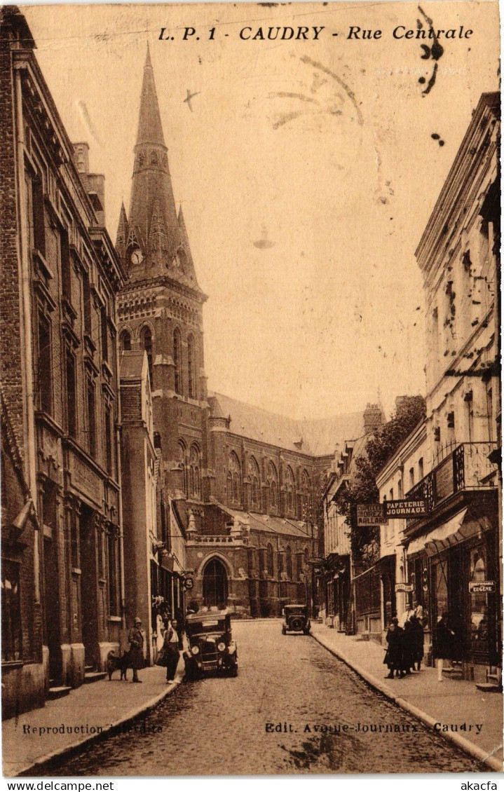 CPA CAUDRY - Rue centrale (190639)