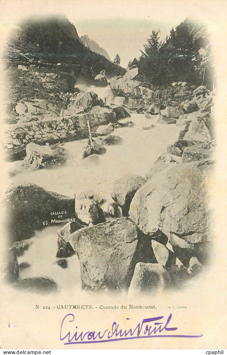 CPA Cauterets cascade de Manhoural