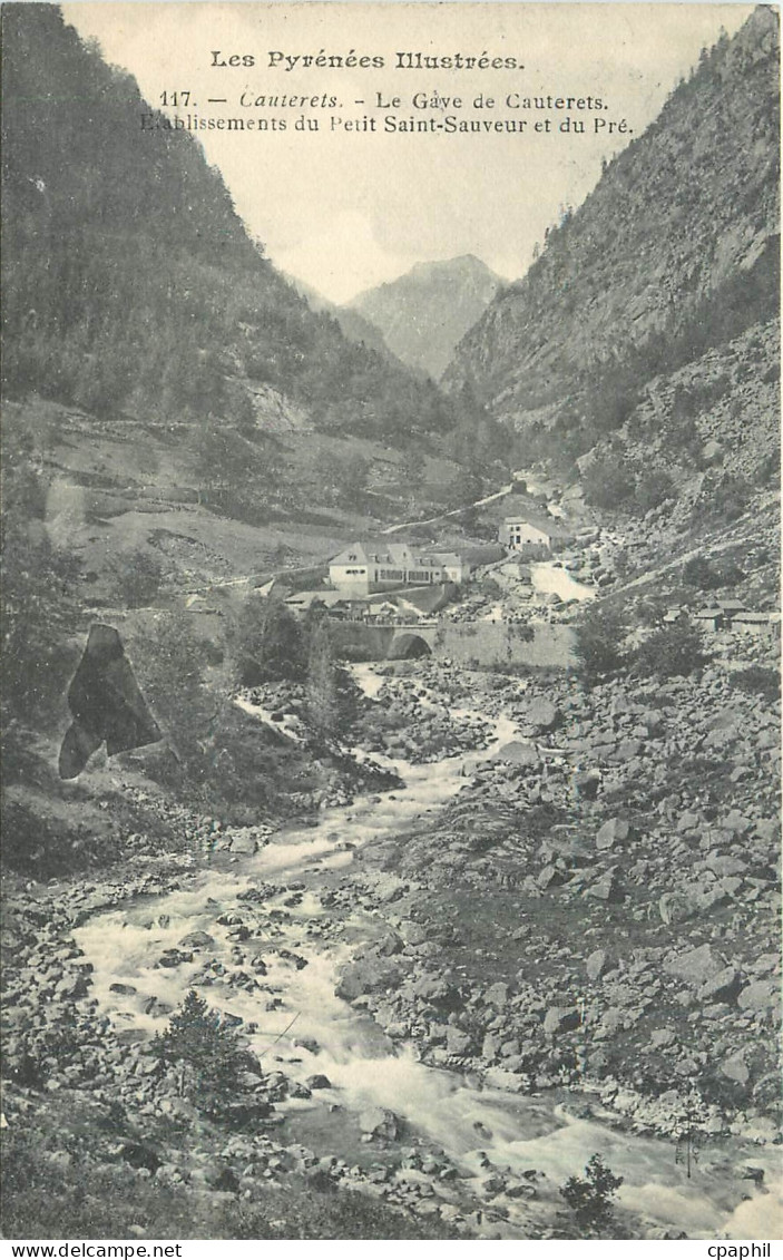 CPA Cauterets Le Gaye de Cauterets Etablissements du petit Saint Sauveur et du Pre