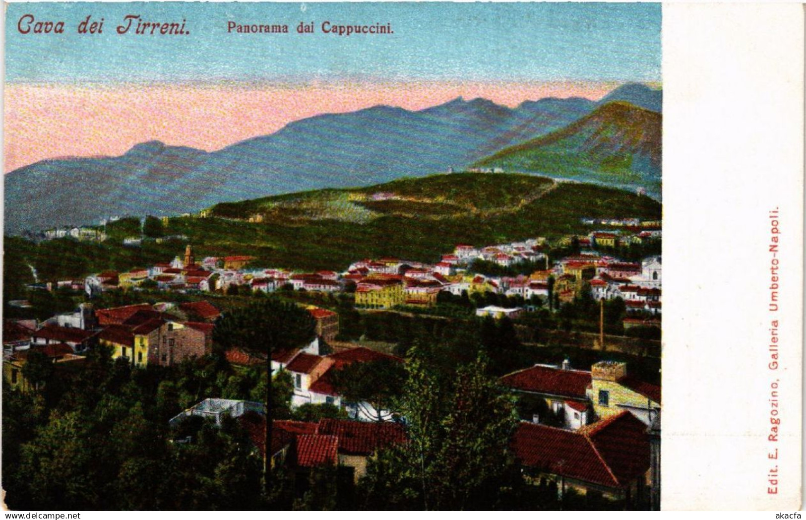 CPA CAVA DEI TIRRENI Panorama da Cappuccini ITALY (507898)