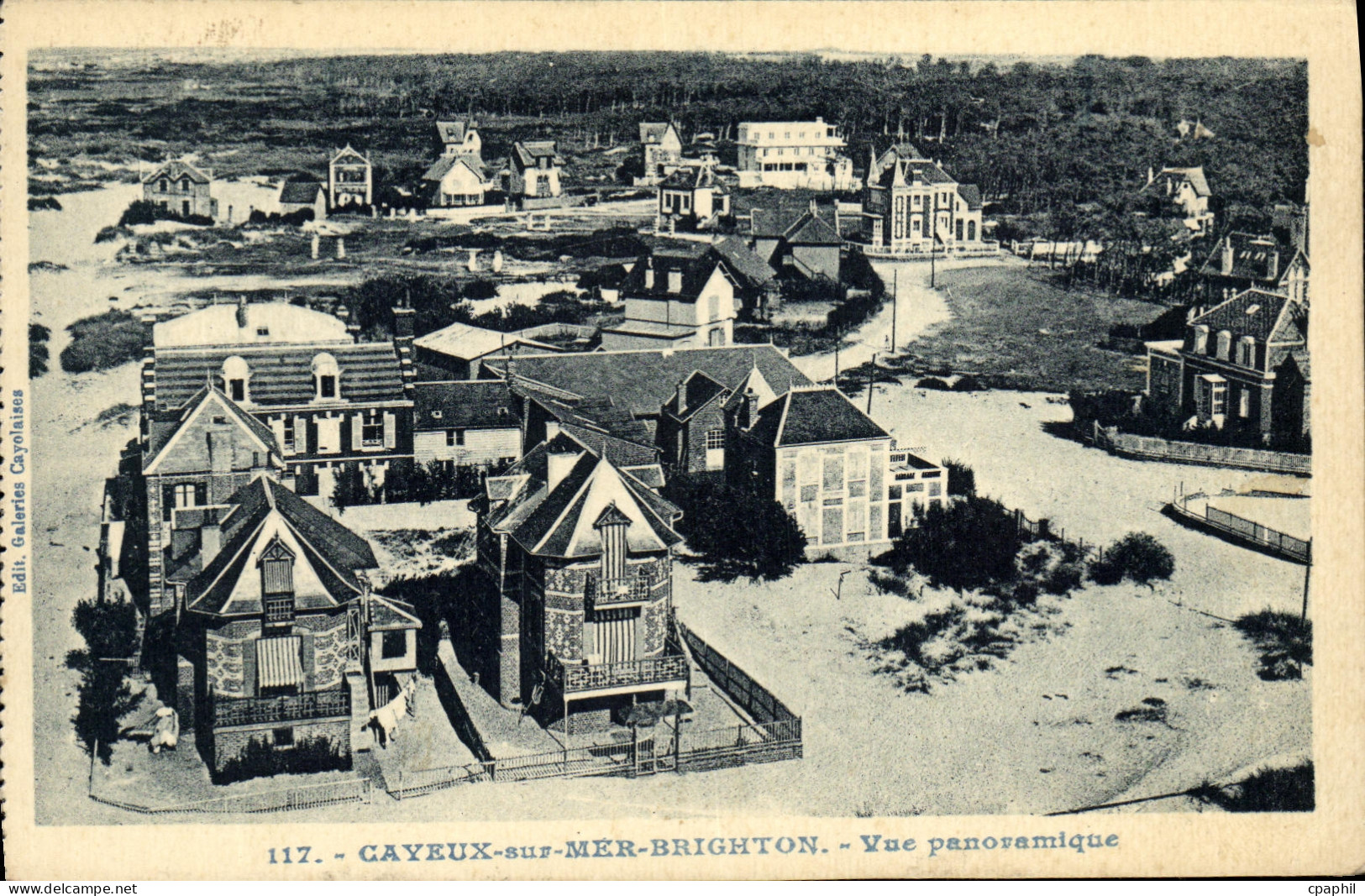 CPA Cayeux Sur Mer Brighton Vue Panoramique