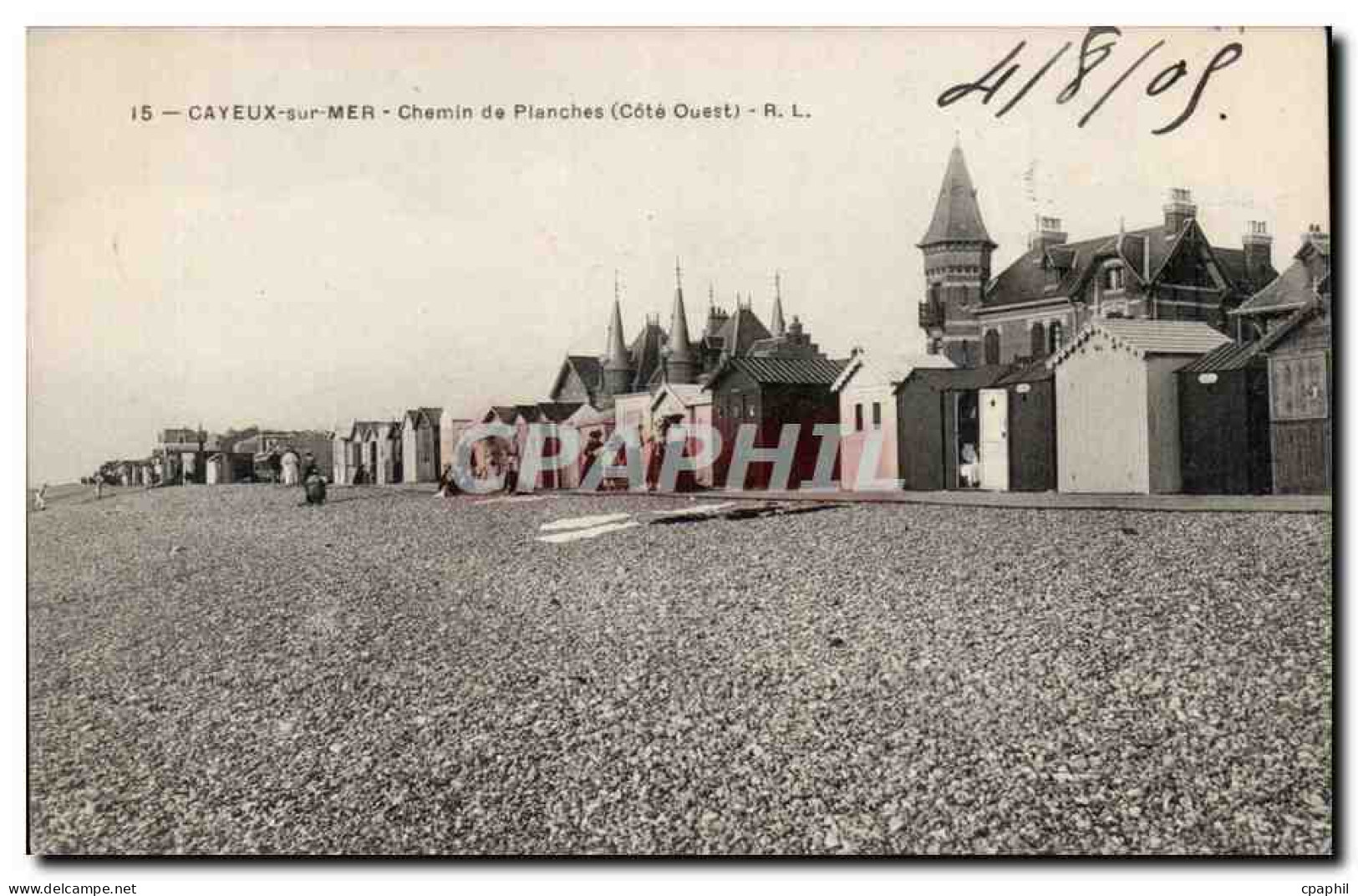 CPA Cayeux sur mer Chemin des planches