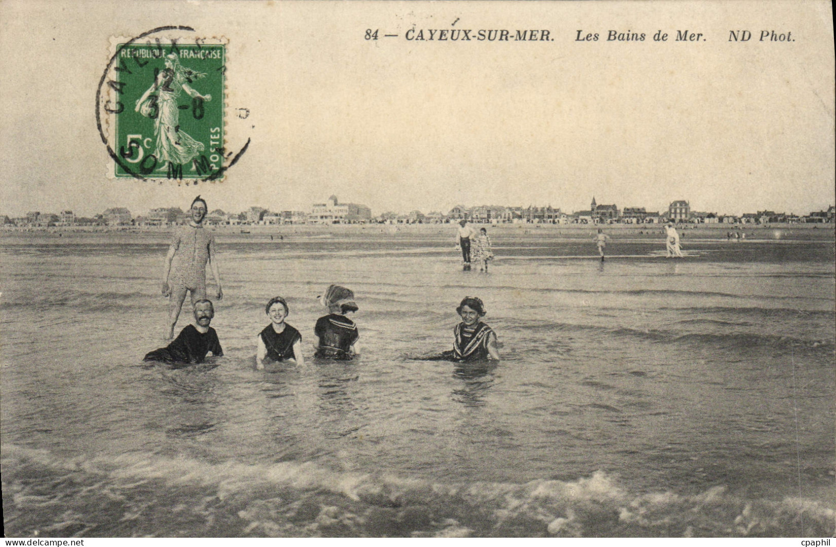 CPA Cayeux sur Mer Les Bains de Mer