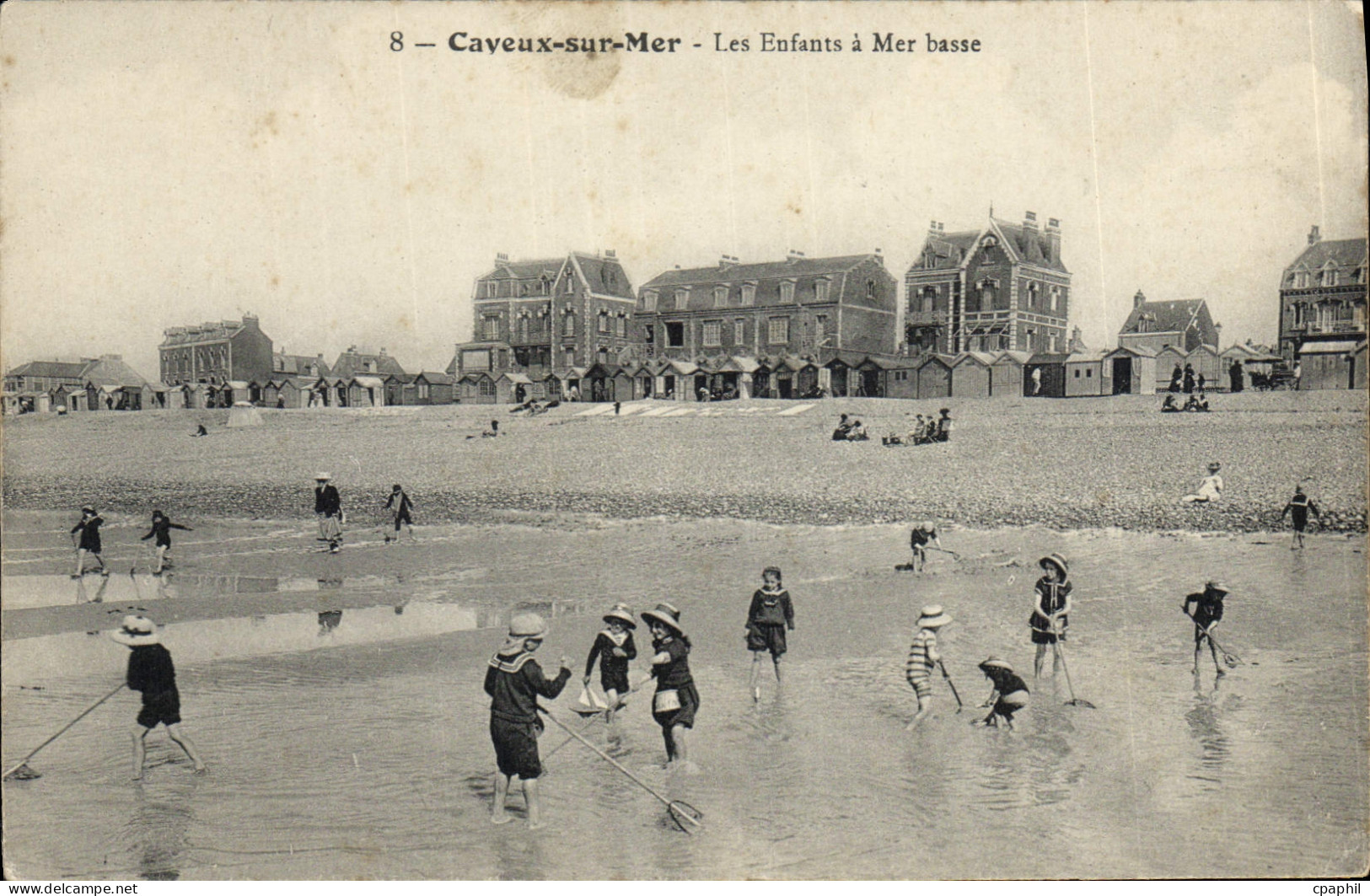 CPA Cayeux sur Mer Les Enfants a Mer basse
