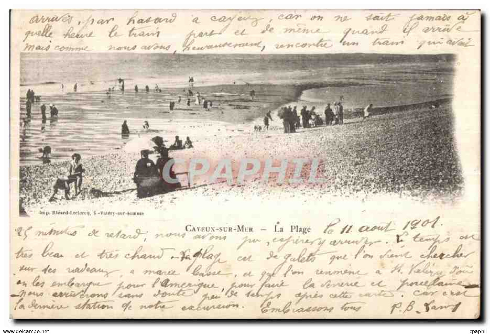 CPA Cayeux sur Mer Les Plage