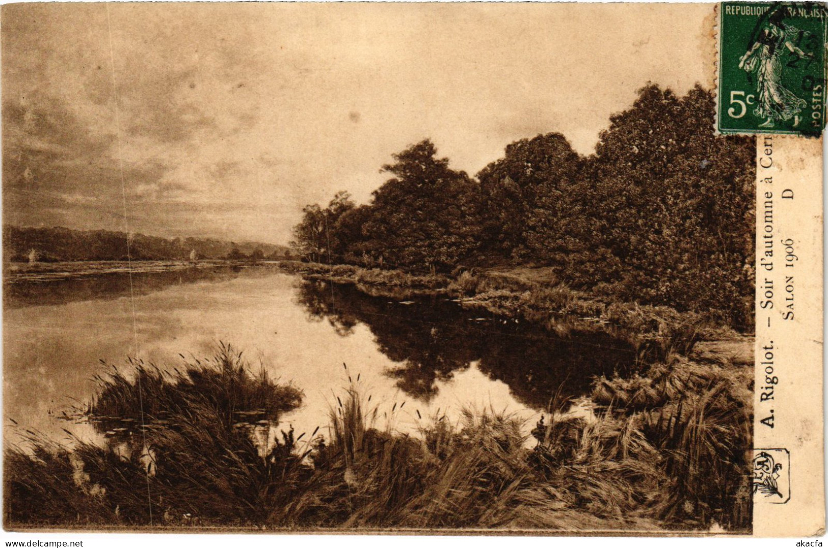 CPA CERNAY-la-VILLE Soir d'Automne a Cernay-la-Ville- A. Rigolot (1411394)