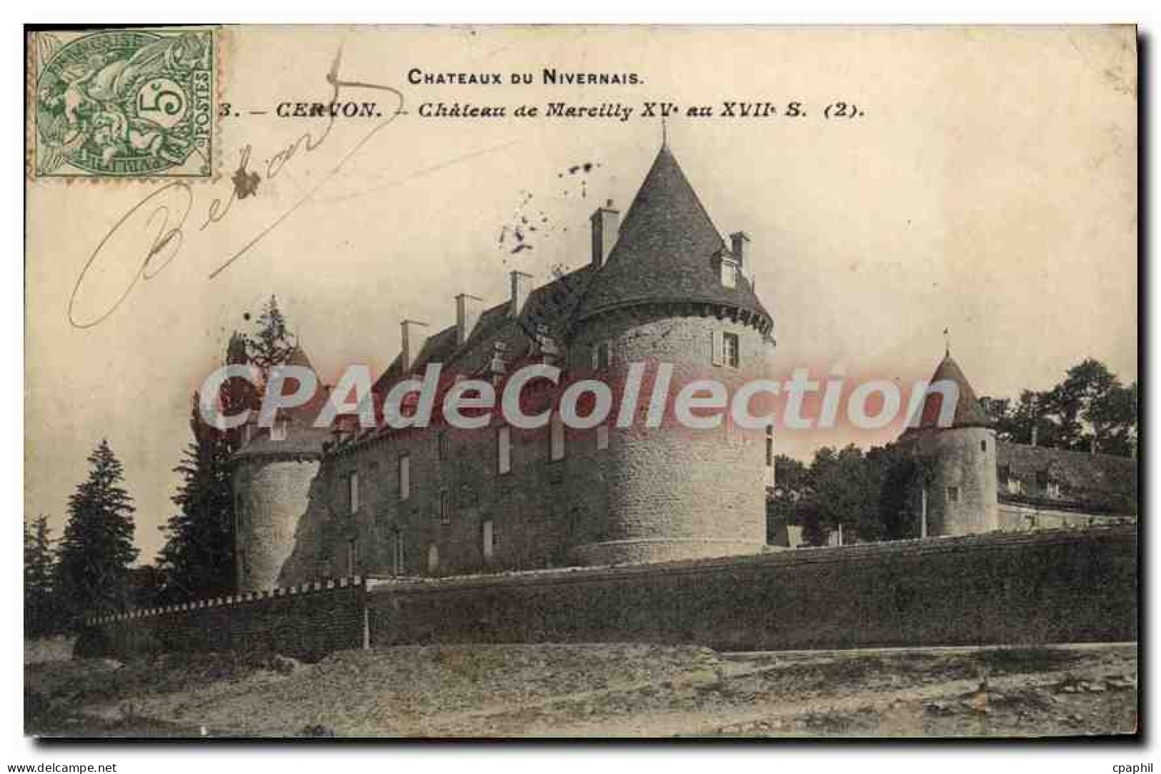 CPA Cervon Chateau De Marcilly