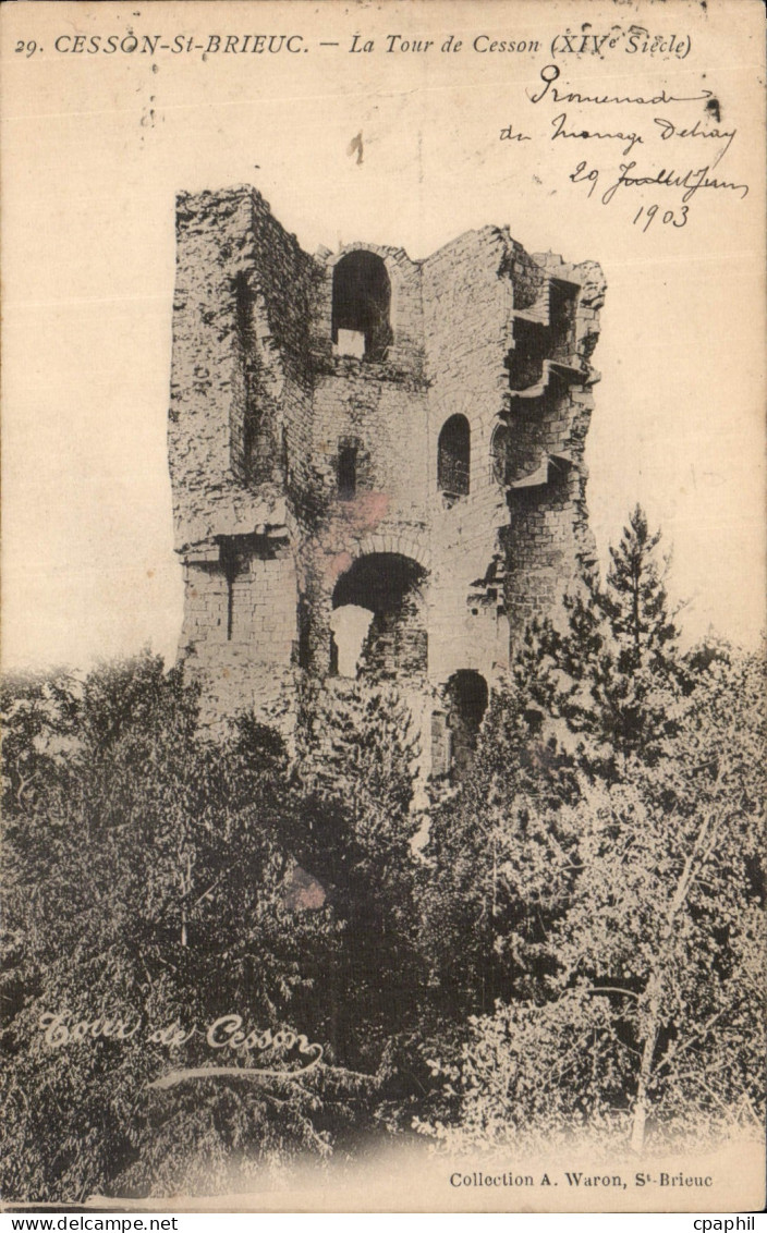 CPA Cesson St Brieuc la Tour de Cesson XIC siecle