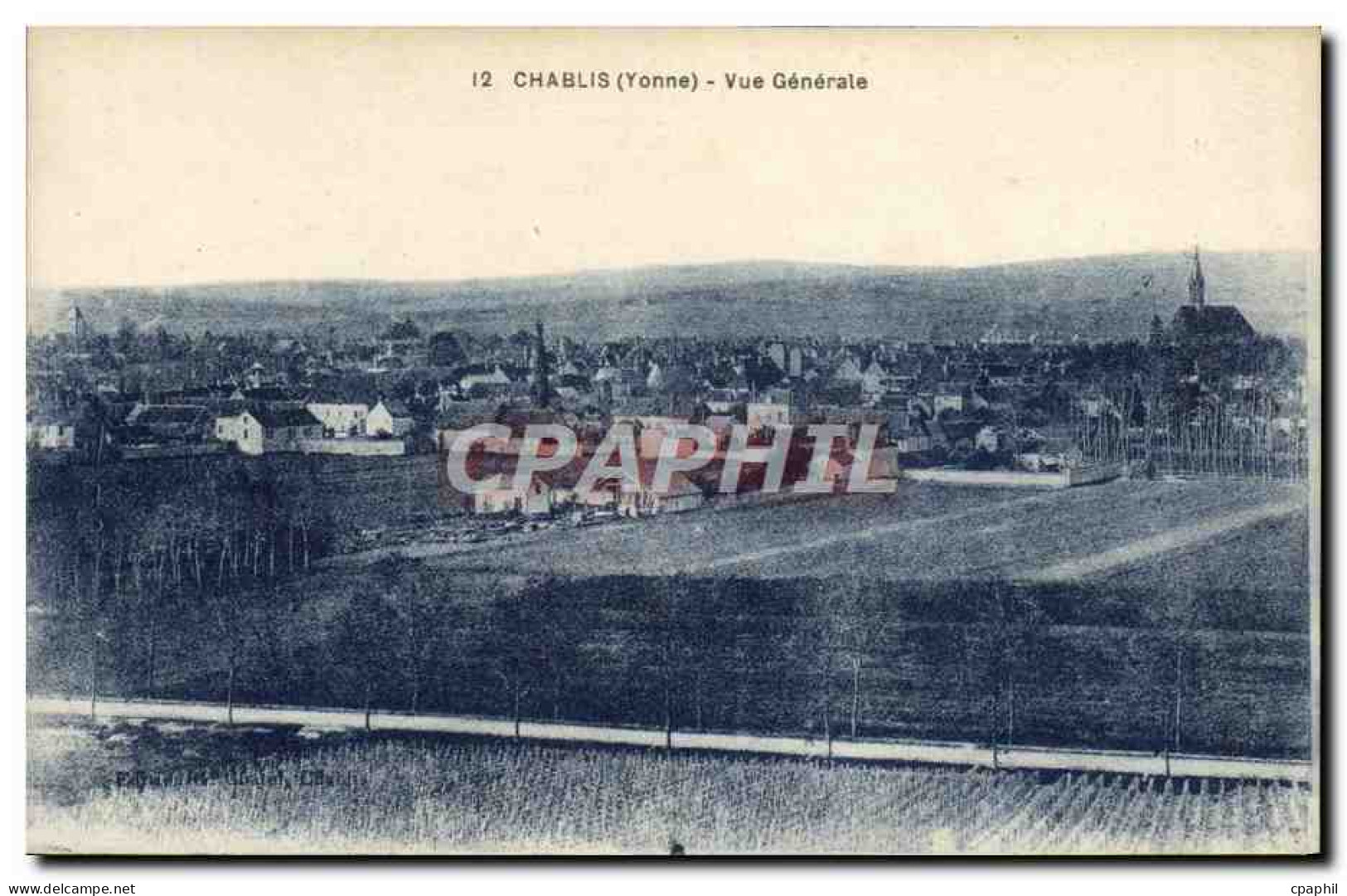 CPA Chablis Vue Generale