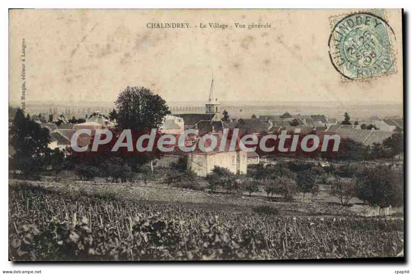 CPA Chalindrey Le Village Vue Generale