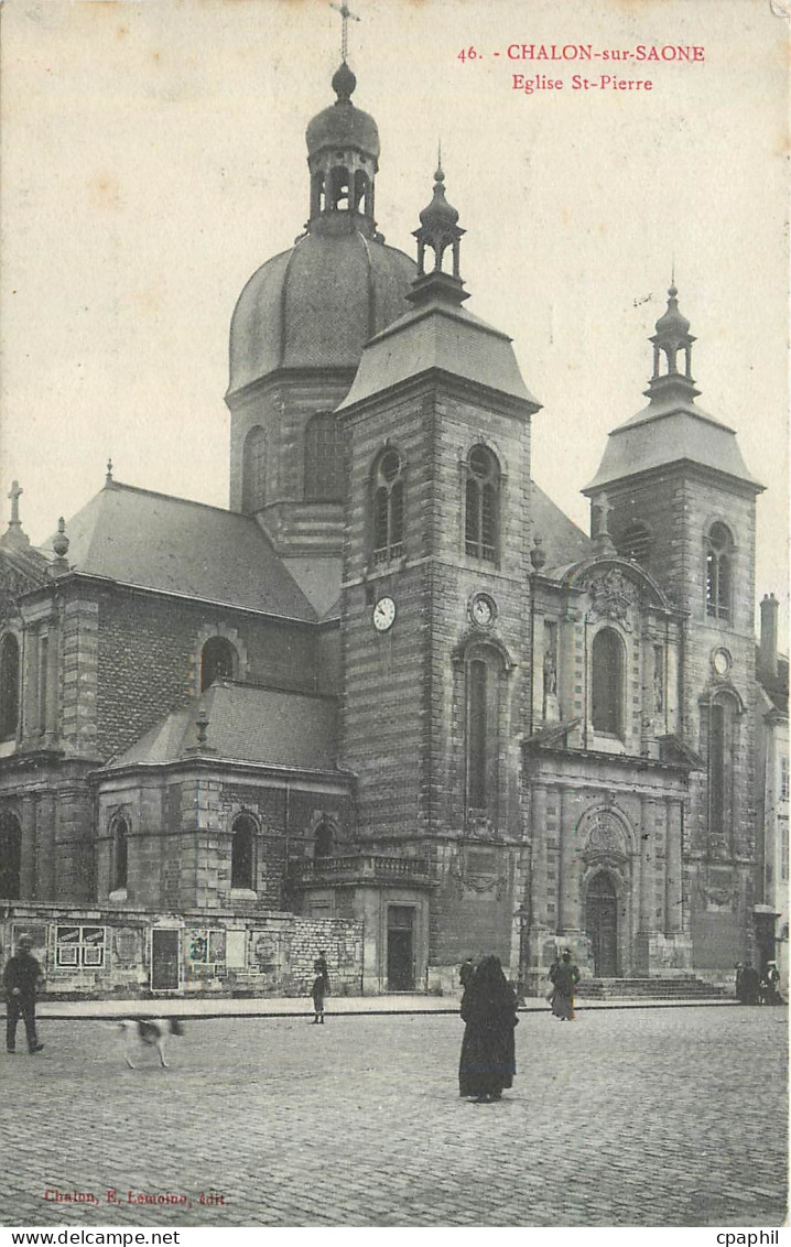 CPA Chalon sur Saone Eglise St Pierre