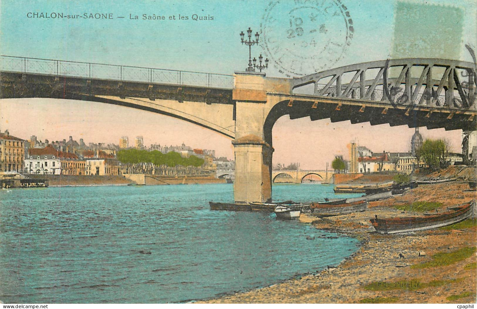 CPA Chalon sur Saone La Saone et les Quais