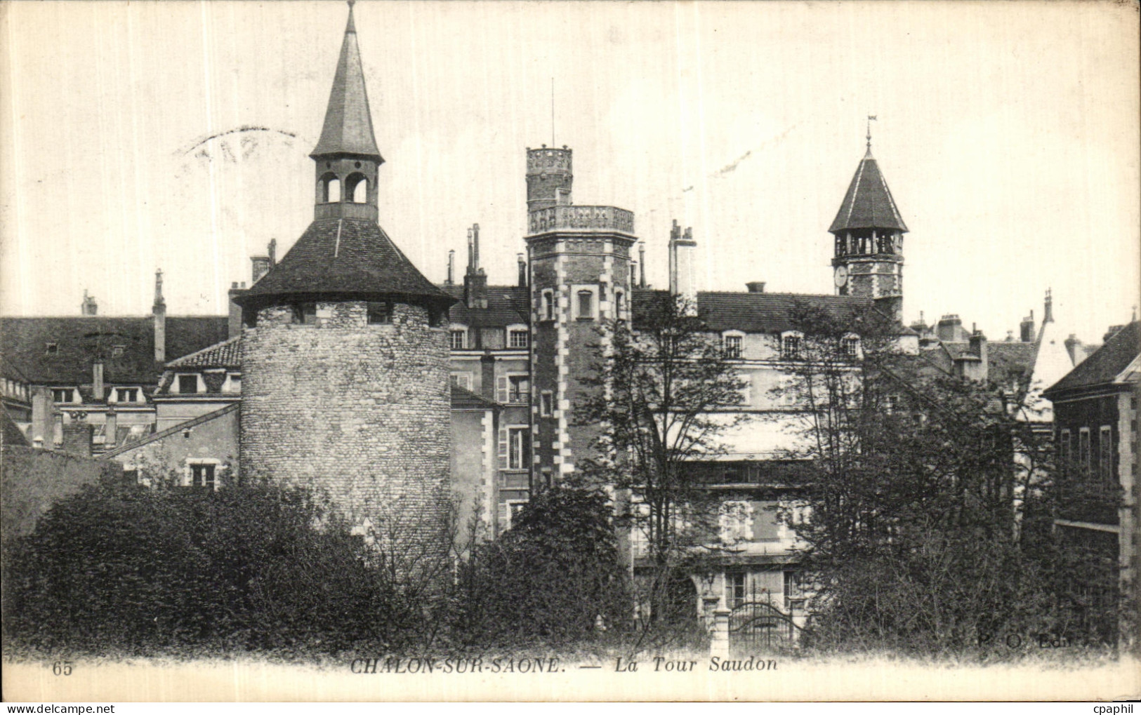 CPA Chalon Sur saone La Tour Saudon