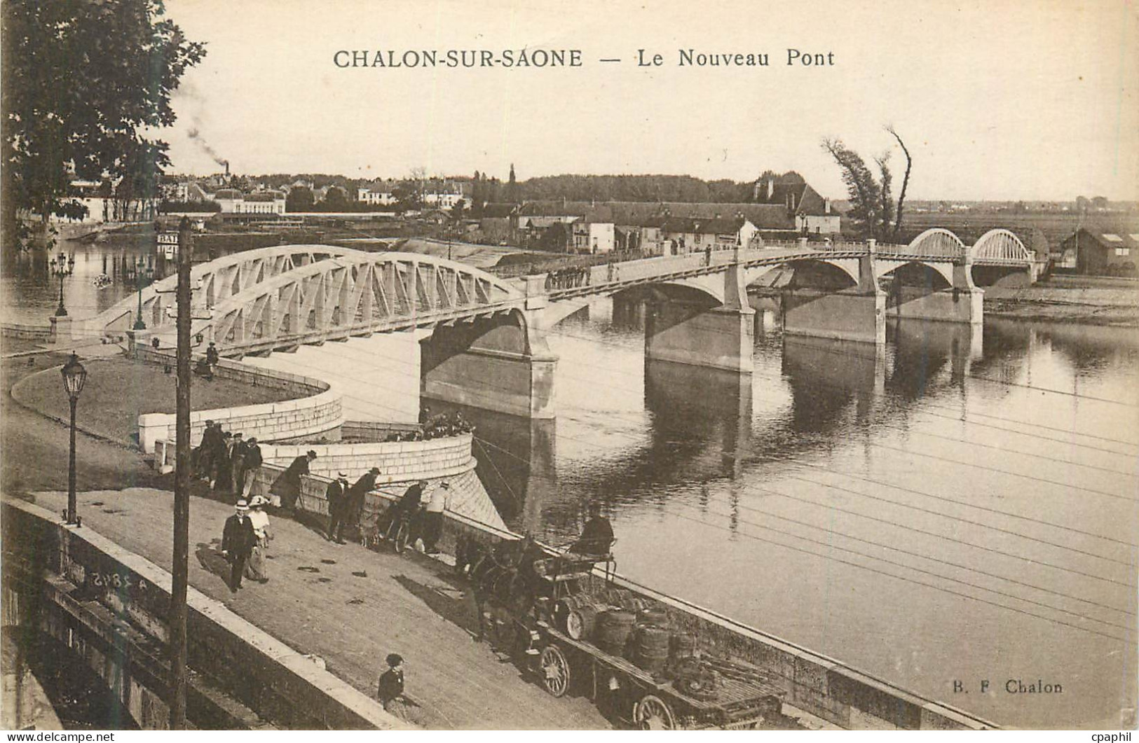 CPA Chalon sur Saone le Nouveau Pont