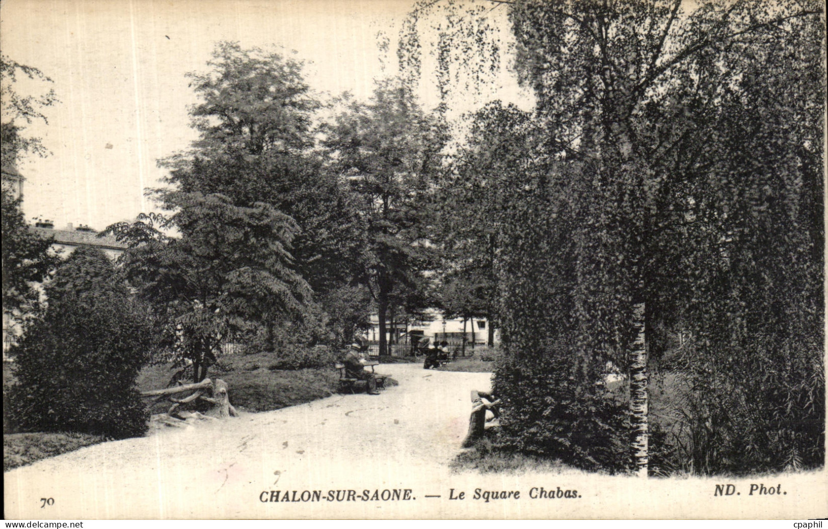 CPA Chalon Sur Saone Le Square Chabas