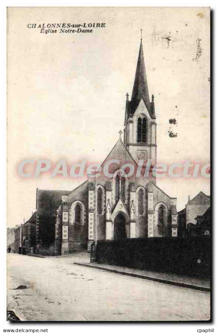 CPA Chalonnes Sur Loire Eglise Notre Dame