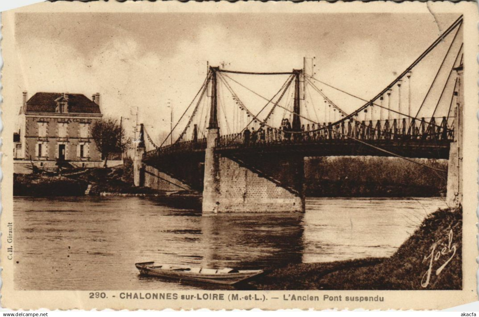 CPA CHALONNES-sur-LOIRE L'Ancien Pont Suspendu (1164124)
