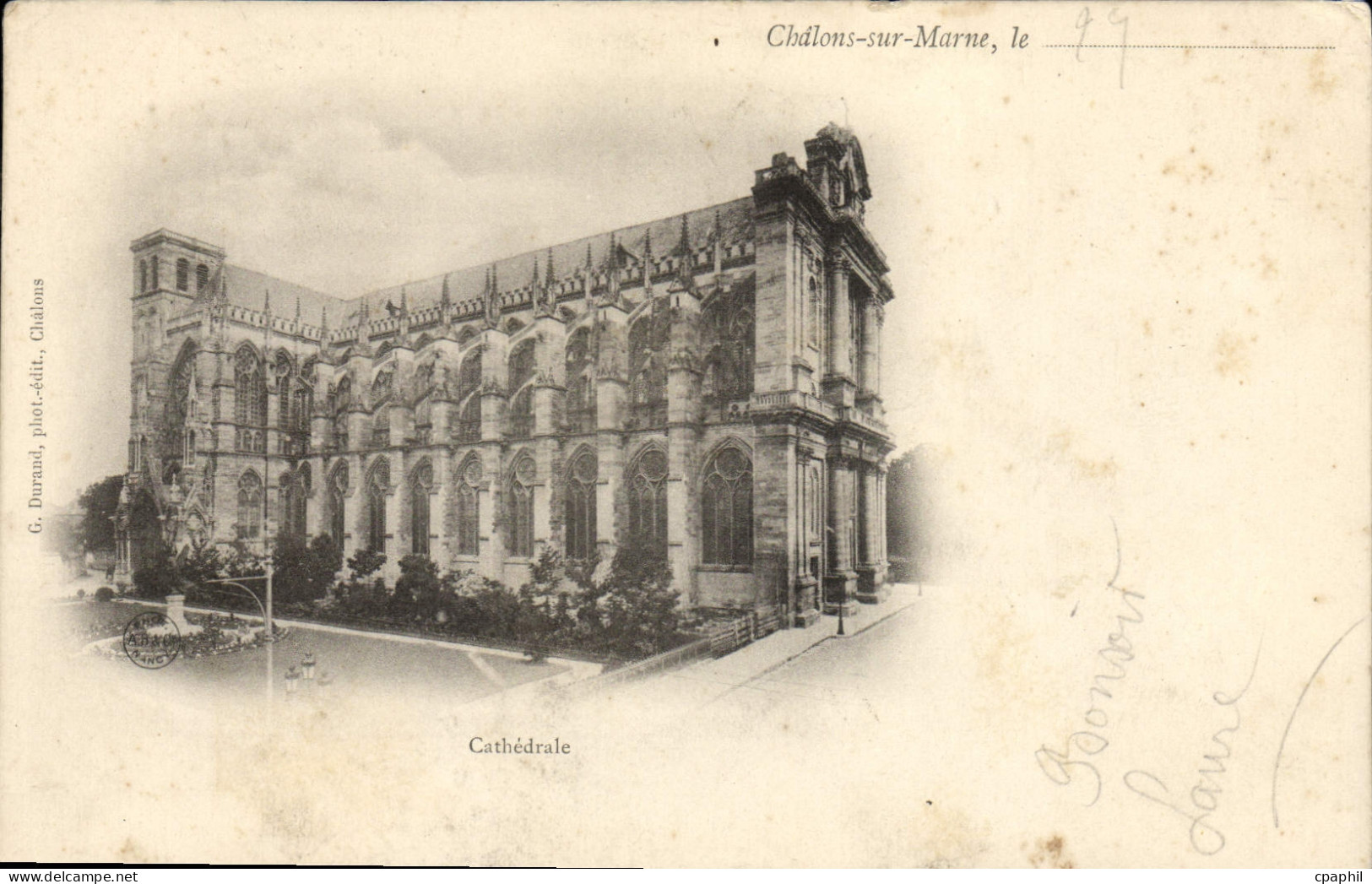 CPA Chalons Sur Marne Cathedrale