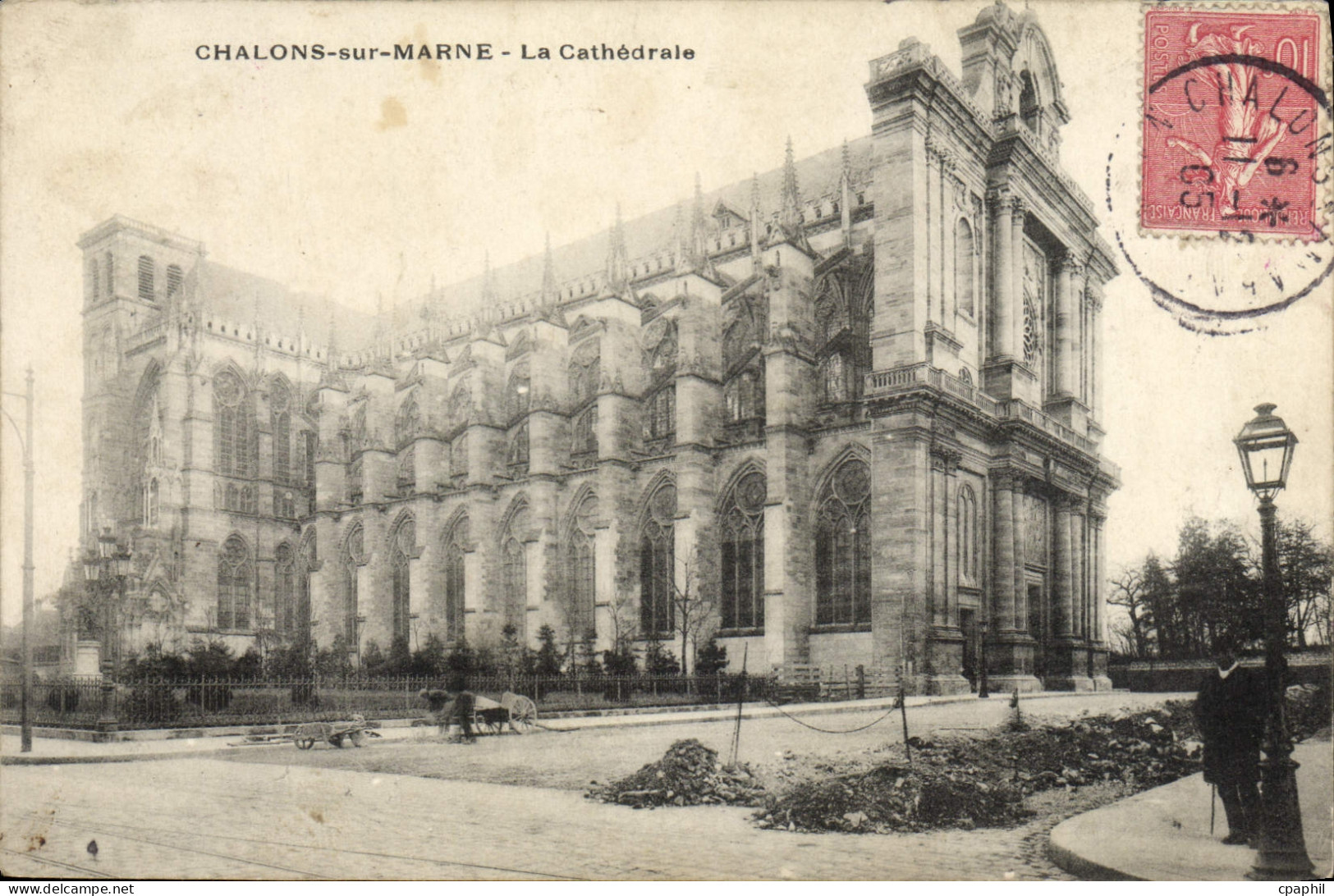 CPA Chalons Sur Marne La cathedrale